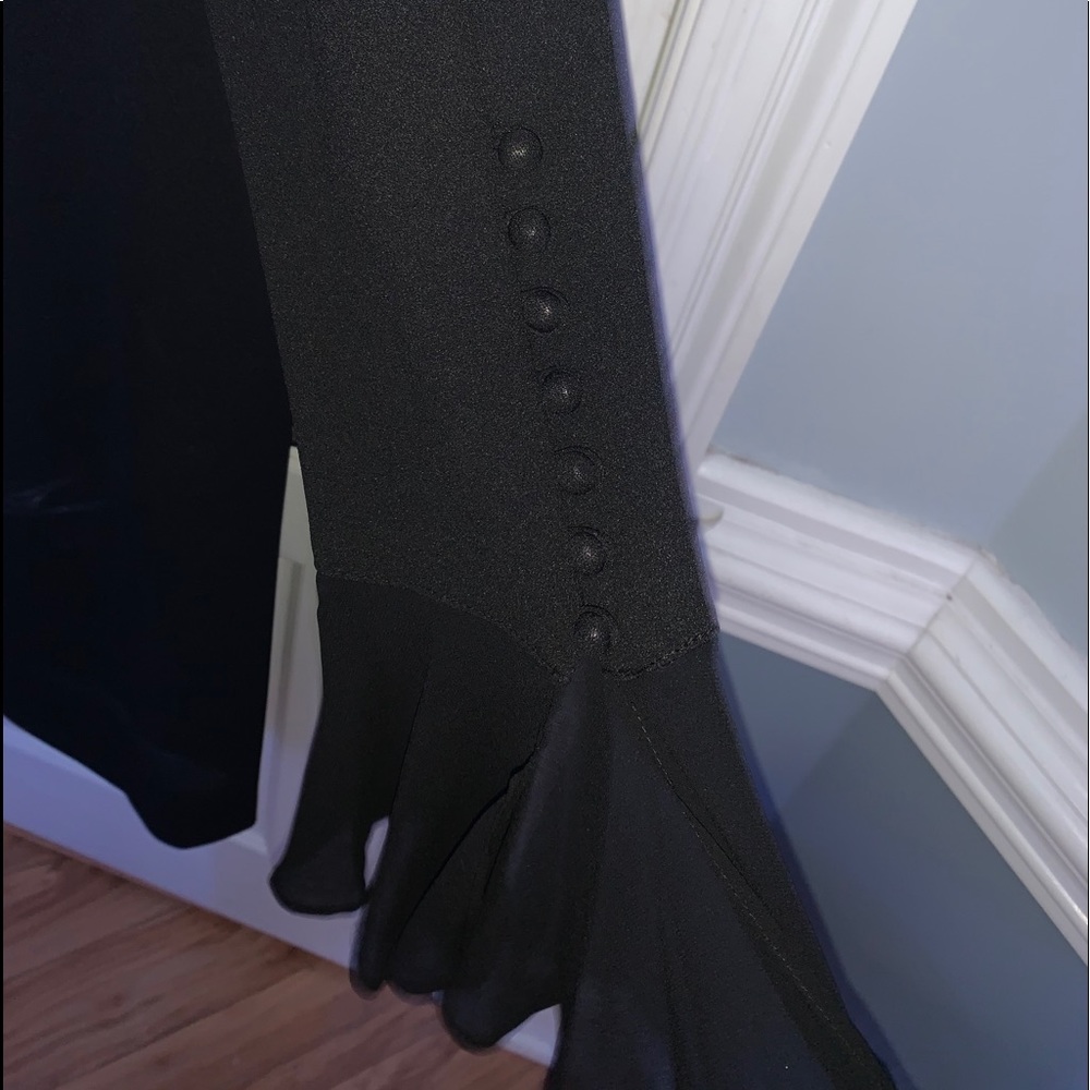 Black Calvin Klein Size 14 Knee Length Dress